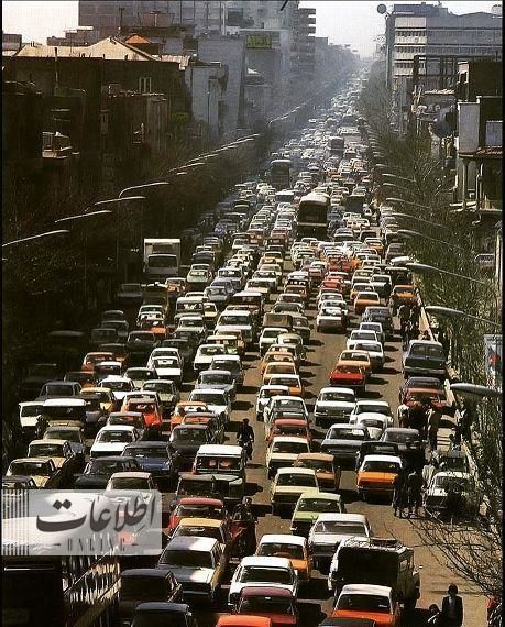 تصاویر جالب از ترافیک تهران ۴۰سال قبل