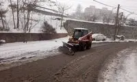 برف‌روبی معابر شمال تهران و شمیرانات