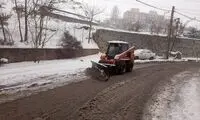 برف‌روبی معابر شمال تهران و شمیرانات