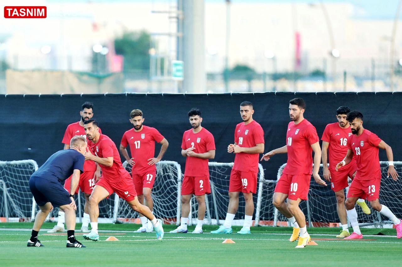 تصاویری از نخستین تمرین تیم ملی در قطر