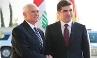 بارزانی: سفر پنس به اربیل، حمایت از عراق است