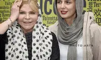 لیلا حاتمی در کنار مادرش