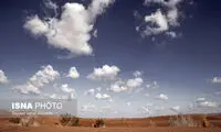 خودنمایی ابر‌ها در دل کویر