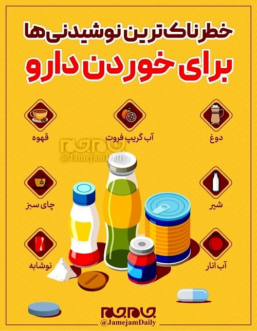 خطرناک‎‌ترین نوشیدنی‌‎ها برای خوردن دارو کدامند؟