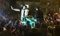 عکس:پایین کشیدن پرچم عربستان در مشهد