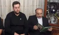 وزیر ورزش و جوانان در منزل مرحوم شفیع