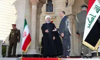 استقبال رسمی رئیس جمهور عراق از روحانی