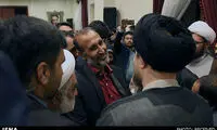 دیدار پدر «ستایش» با سید حسن +عکس