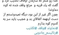 کنایه احسان کرمی به وقف کوه دماوند