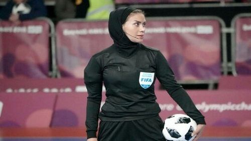 قضاوت گلاره ناظمی در افتتاحیه جام جهانی فوتسال