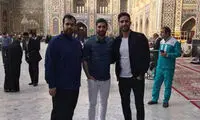 علیرضا جهانبخش در حرم امام رضا