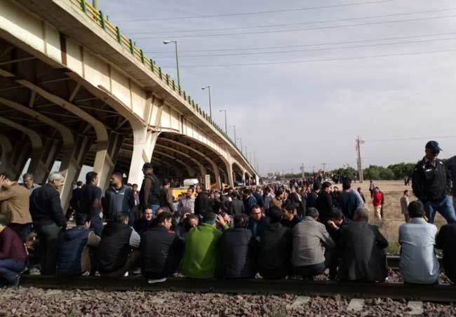 معترضان هپکو، راه آهن شمال - جنوب را بستند