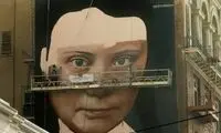 نوجوان فعال محیط زیست سوژه نقاشی شد