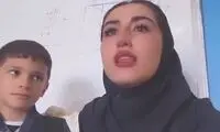 ویدئو پربازتاب از گریه‌های یک خانم معلم در کلاس درس