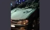 سقوط هولناک خودروی پژو پارس به کانال آب