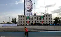 عکس: پرچم حاج قاسم در تجمع مشهدی‌ ها
