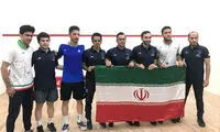 نخستین قهرمانی تیم ملی اسکواش در غرب آسیا