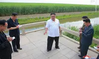 سرکشی رهبرکره شمالی از مزارع کشاورزی