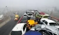 یک تصادف بی‌سابقه در انگلیس / عکس