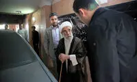 عکس: آیت الله جنتی در بیت آیت الله خزعلی