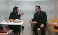 حضور فیروز کریمی در رختکن ماشین‌سازی