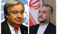 گفت‌وگوی امیرعبداللهیان با دبیرکل سازمان ملل