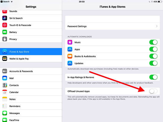 حذف خودکار اپ‌های بلا استفاده در iOS 11