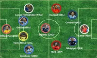 تیم منتخب جام جهانی تا مرحله یک چهارم نهایی