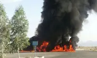 برخورد ۲ خودرو و مرگ ۱۵ نفر + عکس