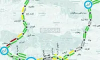 آخرین نقشه ترافیکی جاده‌های چالوس و هراز