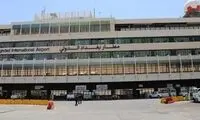 برخورد راکت با بخش نظامی فرودگاه بغداد