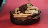 تهیه همبرگر با روکشی از طلا!