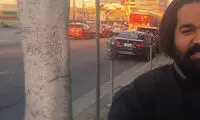 عکس یادگاری رضا صادقی در لس آنجلس