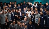 رییس فیفا در رختکن ایران: به خودتان افتخار کنید