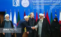 دختر امام (ره)، لاریجانی و ظریف در قاب تصویر