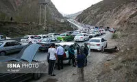 ترافیک نوروزی در محور هراز
