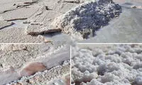 دریاچه نمک به طور کامل خشک نشده است
