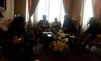 حضور وزیر ارشاد در خانه جمشید مشایخی