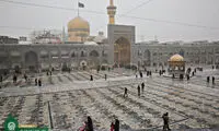 برف به مشهدالرضا (ع) رسید