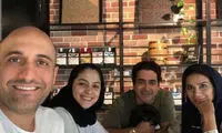 سلفی همایون شجریان و سحر دولتشاهی