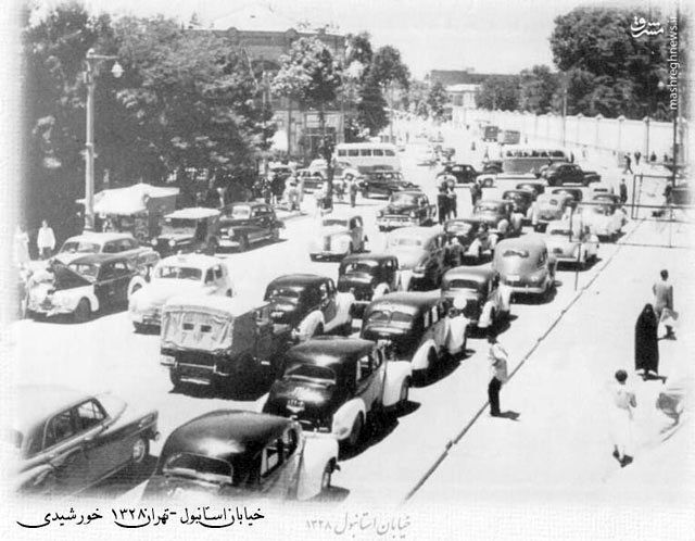 ترافیک چهار راه استانبول، ۷۰ سال قبل!