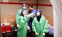 سلفی کادر درمان با بیرانوند