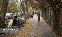اولین بارش باران پاییزی در تهران