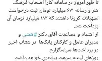 حمایت ۱۸۳میلیاردی از اصحاب فرهنگ، هنر و رسانه