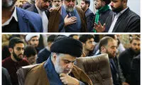 مقتدی صدر در مراسم سالگرد هاشمی‌شاهرودی