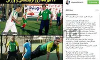 عکسی «فوتبالی» از پزشکیان و مرحوم حجازی