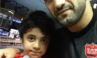 عکس یادگاری هانی نوروزی با کشتی گیران