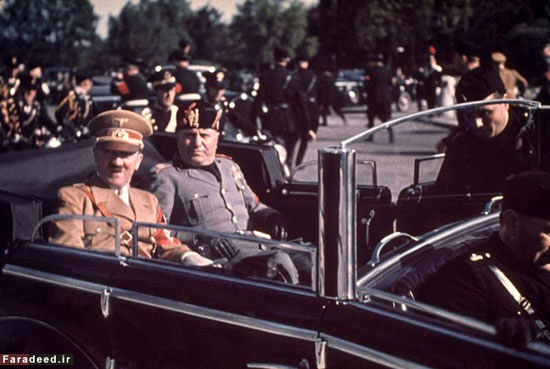 عکس: هیتلر و موسولینی در خیال جنگ