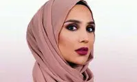 حضور مدل محجبه در تبلیغ شامپو شرکت لورال