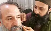 گریم سخت مهران رجبی در سریال نوروزی